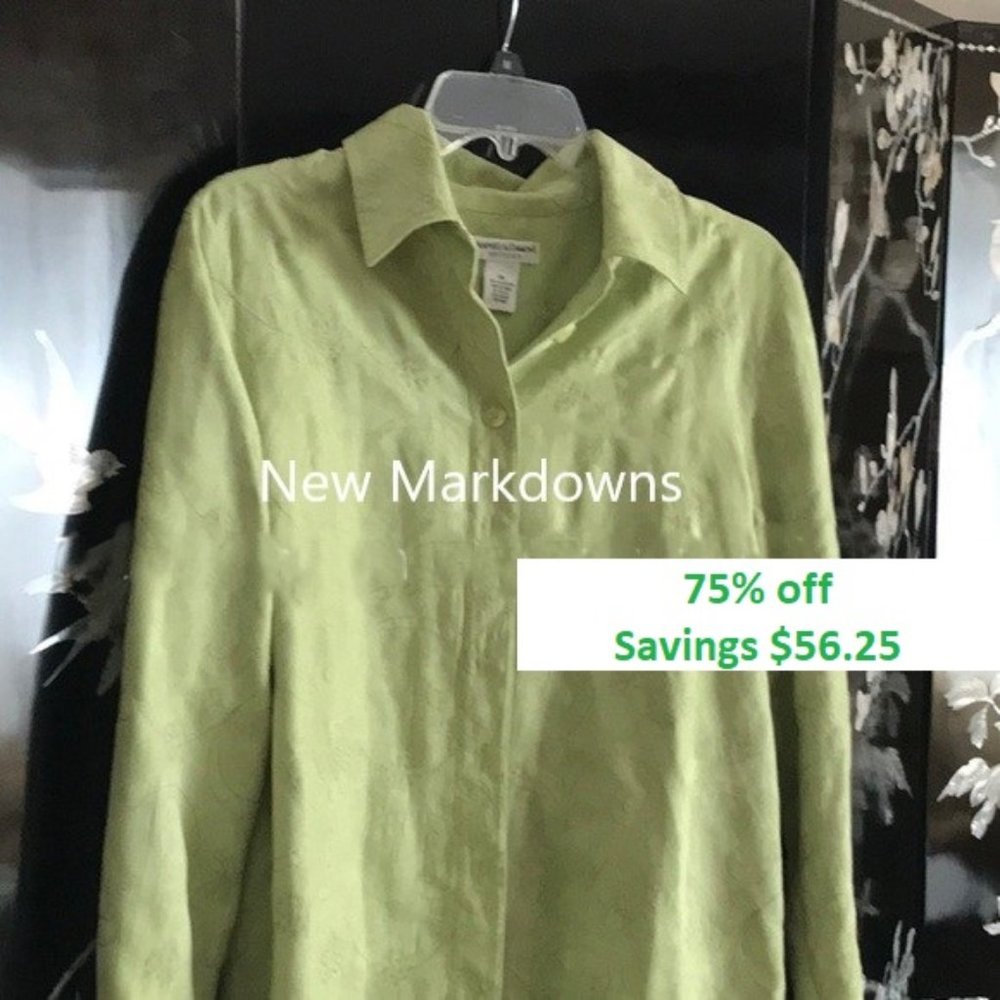 🐢Embroidery shirt-jacket *New Markdowns, 75% off - Picture 1 of 4